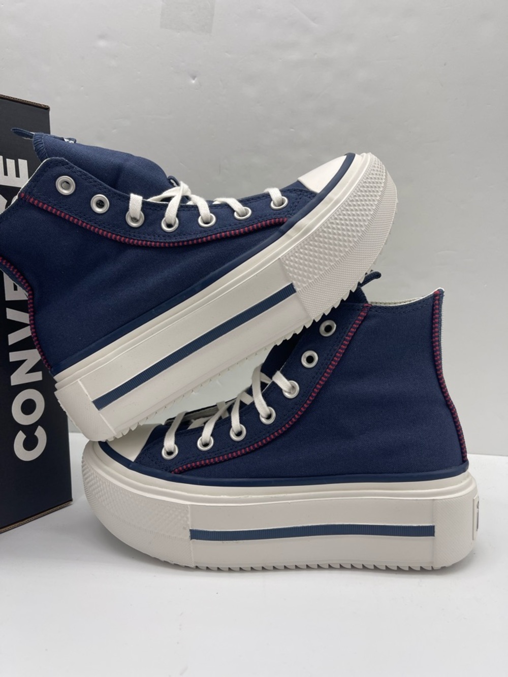 Converse WMNS Chuck Taylor All Star High Top Platform Sneakers Size 7 419252C - Picture 6 of 16